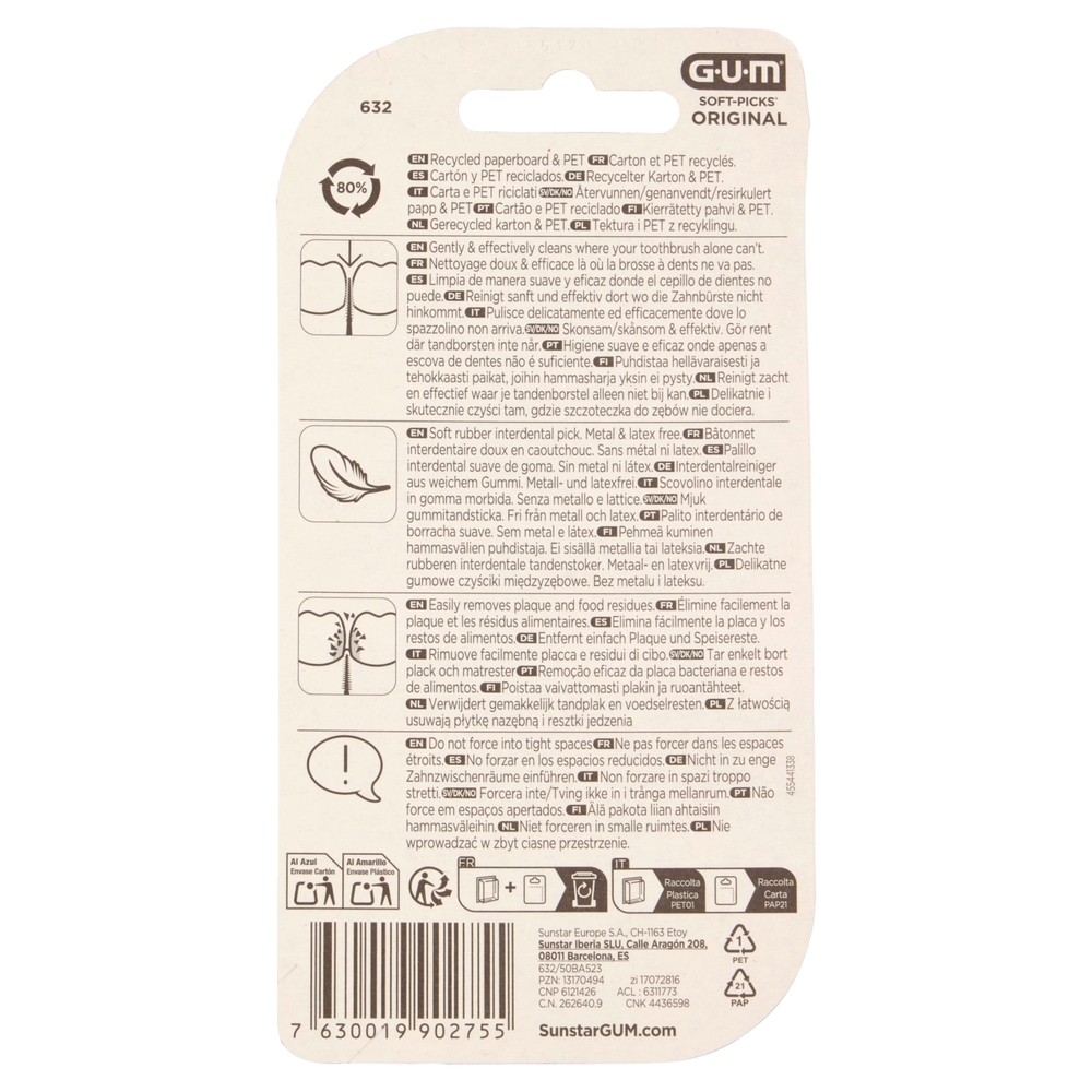 Gum Soft-Picks Original + Fluoruro Regular/Medium 40 + 10 pz